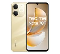 Smartphone realme Note 70T 4GB/128GB 6.74"" Batería 6000mAh IA WiFi 5 Android 15 Dorado