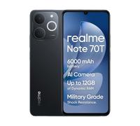 Smartphone realme Note 70T 4GB/128GB 6.74"" Batería 6000mAh IA WiFi 5 Android 15 Negro