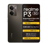 realme P3 5G Smartphone 8+256 GB, Batterie Titan de 5260mAh, Charge rapide de 45W, AMOLED da 120Hz, IP69, Grey