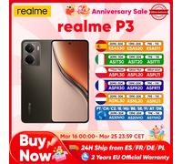 realme P3 5G Smartphone Android AI Snapdragon 6 Gen 4 Ecran AMOLED 6.67'' 120Hz Batterie 5260mAh Caméra AI 50MP Version mondiale 8Gb+256Gb Comet Gray