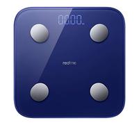 realme - Smart Body Composition, balance intelligente, Bluetooth 5.0, écran LED, batterie longue durée : 360 jours, 14 données corporelles et mesure de la fréquence cardiaque, bleu