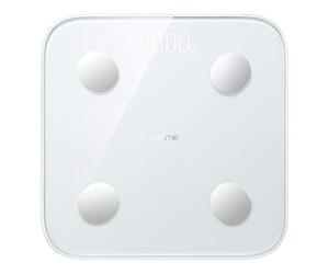realme Smart Body Composition. Balance Intelligente, Bluetooth 5.0. Écran LED. Batterie Longue durée : 360 Jours. 14 données corporelles et Mesure de la fréquence Cardiaque. Couleur : Blanc Universel