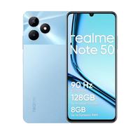realme Smartphone Note 50 4G 4+128GB, Écran Lumineux 90 Hz, Appareil Photo avec I.A. de 13 MP, Ultra Fin avec Ses 7,99 mm, Batterie puissante de 5 000 mAh, Bleu Ciel