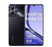 realme Smartphone Note 50 4G 4+128GB, Écran Lumineux 90 Hz, Appareil Photo avec I.A. de 13 MP, Ultra Fin avec Ses 7,99 mm, Batterie puissante de 5 000 mAh, Noir Minuit