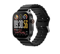 realme Smartwatch Watch 5,avec écran AMOLED 1,97", Appels Bluetooth, Autonomie 14 Jours, Résistance à l'eau IP68, Podomètre/Cardiofréquencemètre/Sommeil, 110+ Mode Fitness, NFC, GPS, Black