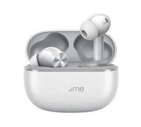 realme T200 Lite Cuffie True Wireless, Jusqu’à 48 Heures d’écoute, Écouteur amplificateur de Basses Dynamique de 12,4 mm, Réduction du Bruit par IA Lors des appels Via Quatre Microphones, White