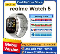 realme Watch 5 smartwatch GPS NFC version mondiale 1,97‘’ AMOLED écran 14 jours d'autonomie Bluetooth 5.3 ip68 pour realme GT 7 pro realme 16 Pro Plus Titanium Black