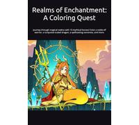 Realms of Enchantment: A Coloring Quest: Journey through magical realms with 10 mythical heroes! Color a noble elf warrior, a turquoise-scaled dragon, a spellcasting sorceress, and more.