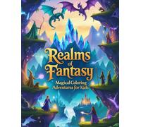 Realms of Fantasy - Magical Coloring Adventures for Kids: Explore Enchanted Worlds of Dragons, Elves, Wizards and More - A Journey Through 25 Magical Kingdoms to Color and Imagine