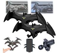 REALOKMAN Bat Wings Car Phone Holder, Unique Halloween Bat Universal Car Air Vent Mount, Gravity Automatic Locking with Mechanical Bats Wing for Men Universal Vent/Dash/Windshield for Gifts(2Pcs)