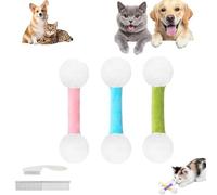 REALOKMAN Cat Qtip Toy, Giant Q Tip Cat Toy, Interactive Big Kitty Kicker Sticks for Teeth Cleaning, Handmade Sturdy Catnip Teething Chew Toys Designed for Indoor Pets, Gift for Pets Lovers(3PCS-C)