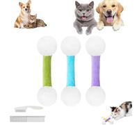 REALOKMAN Cat Qtip Toy, Giant Q Tip Cat Toy, Interactive Big Kitty Kicker Sticks for Teeth Cleaning, Handmade Sturdy Catnip Teething Chew Toys Designed for Indoor Pets, Gift for Pets Lovers(3PCS-A)