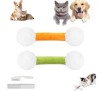 REALOKMAN Cat Qtip Toy, Giant Q Tip Cat Toy, Interactive Big Kitty Kicker Sticks for Teeth Cleaning, Handmade Sturdy Catnip Teething Chew Toys Designed for Indoor Pets, Gift for Pets Lovers(2PCS-A)