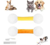 REALOKMAN Cat Qtip Toy, Giant Q Tip Cat Toy, Interactive Big Kitty Kicker Sticks for Teeth Cleaning, Handmade Sturdy Catnip Teething Chew Toys Designed for Indoor Pets, Gift for Pets Lovers(2PCS-E)