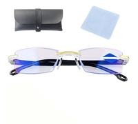 REALOKMAN Glasses,Reading Glasses as Seen on TV, No Blue Visions Smart Glass Zoom for Woman and Men, Eye Strain & Sleep, Smart Look Far and Near, For Reading, Computer or TV(1Pc)