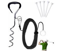 REALOKMAN Golf Training Tool for Drivers & Irons, Weighted Golf Swing Trainer Aid for Practice, Real Golf Ball Experience with 50 Feet Flight, Tempo Swing Trainer for Backyard, Driving Range(Noir)