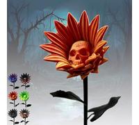 REALOKMAN The Forbidden Sunflower Sculpture, Unique Gothic Skull Bloom Decor, 3D Printed Dead Flower Decoration, Halloween Decorations Display, Autumn Home Decors, Macabre Art for Indoor and Garden