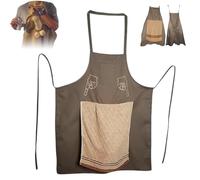REALOKMAN Works Apron for Prank Adult Chef's Prank Apron Funny Gag Gift with Surprise Pocket Novelty Kitchen Cooking Apron for Men(1Pc)