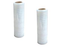 Realpack Lot de 2 films étirables transparents pour palette 400 mm x 250 m