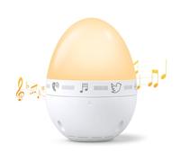 RealPlus Machine à Bruit Blanc Bébé - 9 Sons Apaisants, Veilleuse Réglable, Minuterie, Bruits Naturels | Pour Sommeil Bébé, Portable, Recharge USB-C (Cadeau Parents)