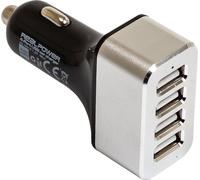Realpower 4-Port USB car charger - Adaptateur d'alimentation pour voiture - 2400 mA - 4 connecteurs de sortie (4 x USB)