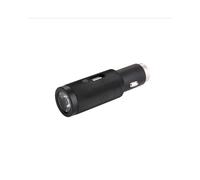 RealPower 219736 Power Bank 2400mAh Noir - USB Type-A, Lampe LED intégrée, Chargeur Allume-Cigare, Protections Surtension/Court-circuit, 93x26x26mm