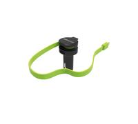 RealPower 257637 Chargeur Auto Universel 1 Port USB 2.0 5V/4.8A (2.4A/Port) Allume-cigare 12-24V Câble Lightning 0.58m Noir/Vert