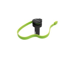 RealPower 257637 Chargeur Auto Universel 1 Port USB 2.0 5V/4.8A (2.4A/Port) Allume-cigare 12-24V Câble Lightning 0.58m Noir/Vert