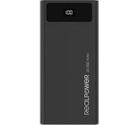 RealPower PB-20k Powerbank (batterie supplémentaire) 20000 mAh Power Delivery lithium noir Affichag