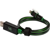 RealPower Datenkabel LED grün micro-USB auf Lightning