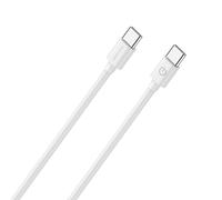 RealPower Lade/Datenkabel USB-C auf USB-C 2m weiß 3A