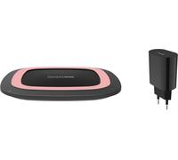 RealPower Ladegerät FreeCharge-10 + Adapter schwarz/rosa