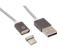RealPower Magnetic Lightning Adaptateur Mobile, Adaptateur magnétique Lightning pour la série de câbles magnétiques RealPower Tablette aimantée C Gris/Argenté