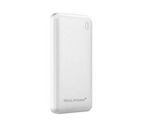 REALPOWER PB-10000 Plus, 10 000 mAh, 20 W, 2 Ports USB-A, 1 Port USB-C