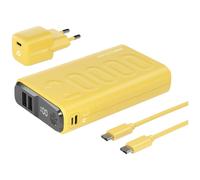 RealPower Powerbank PB-20000 – 20000 mAh Li‑Ion USB/USB‑C – Jaune