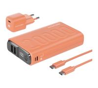 RealPower Powerbank PB-20000 Power Pack (batterie supplémentaire) 20000 mAh Li‑Ion USB USB‑C orange
