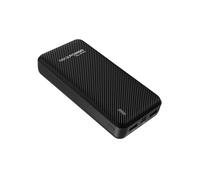 RealPower PB-20000 SE : Batterie Externe LiPo 20000mAh Noire, 2x USB-A 2.4A, 1x USB-C 2.4A, Recharge USB, Protections Surcharge