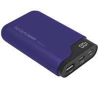 RealPower PB-7500C Powerbank (batterie supplémentaire) 7500 mAh Li-Ion USB, USB-C® bleu marine affichage du statut