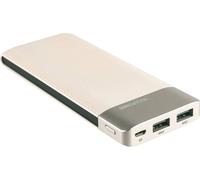 RealPower PB-8000 Powerbank (batterie supplémentaire) 8000 mAh LiPo champagne