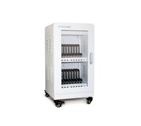 RealPower Power Station 20 - Station Mobile de Charge et de Gestion USB 480W - Protection Surtension/Surchauffe/Court-circuit - Verrouillage imensions 413x401x800mm