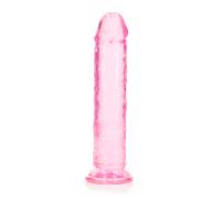 RealRock Crystal Clear Dildo 18 cm Bleu