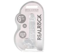 REALROCK - godemichet réaliste transparent - clair (15 cm)