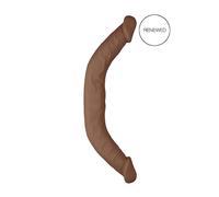 RealRock Double Dong 18 - double dong (46cm) - brun foncé