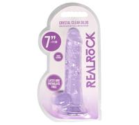 REALROCK - dildo réaliste violet transparent (17cm)
