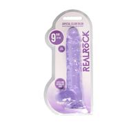 RealRock - gode réaliste transparent - silicone violet 22cm