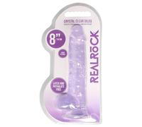 REALROCK - godemichet réaliste transparent - violet (19cm)