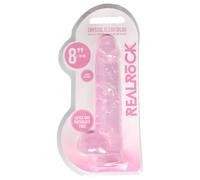 REALROCK - Dildo réaliste translucide - rose (19cm)