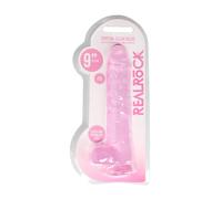 REALROCK - gode réaliste transparent - rose (22cm)