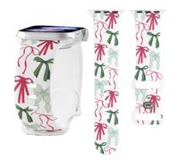 REALSIGN Bracelet de montre imprimé mignon compatible avec Apple Watch 42 44 45 46 49 mm pour femmes - Bracelet en silicone imprimé avec motif nœud pour iWatch Series 11, 10, 9, 8, 7, 6, 5, 4 SE/Ultra