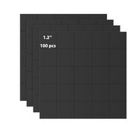 Realth Carrés Aimants Magnétiques Auto Adhésifs 100 pièces 30mm x 30mm Peler et Coller pour Cuisine Réfrigérateur Artisanat DIY (MDS30100)